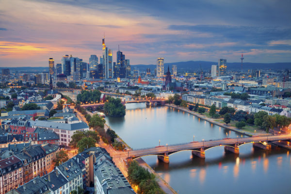 Aerial view of Frankfurt