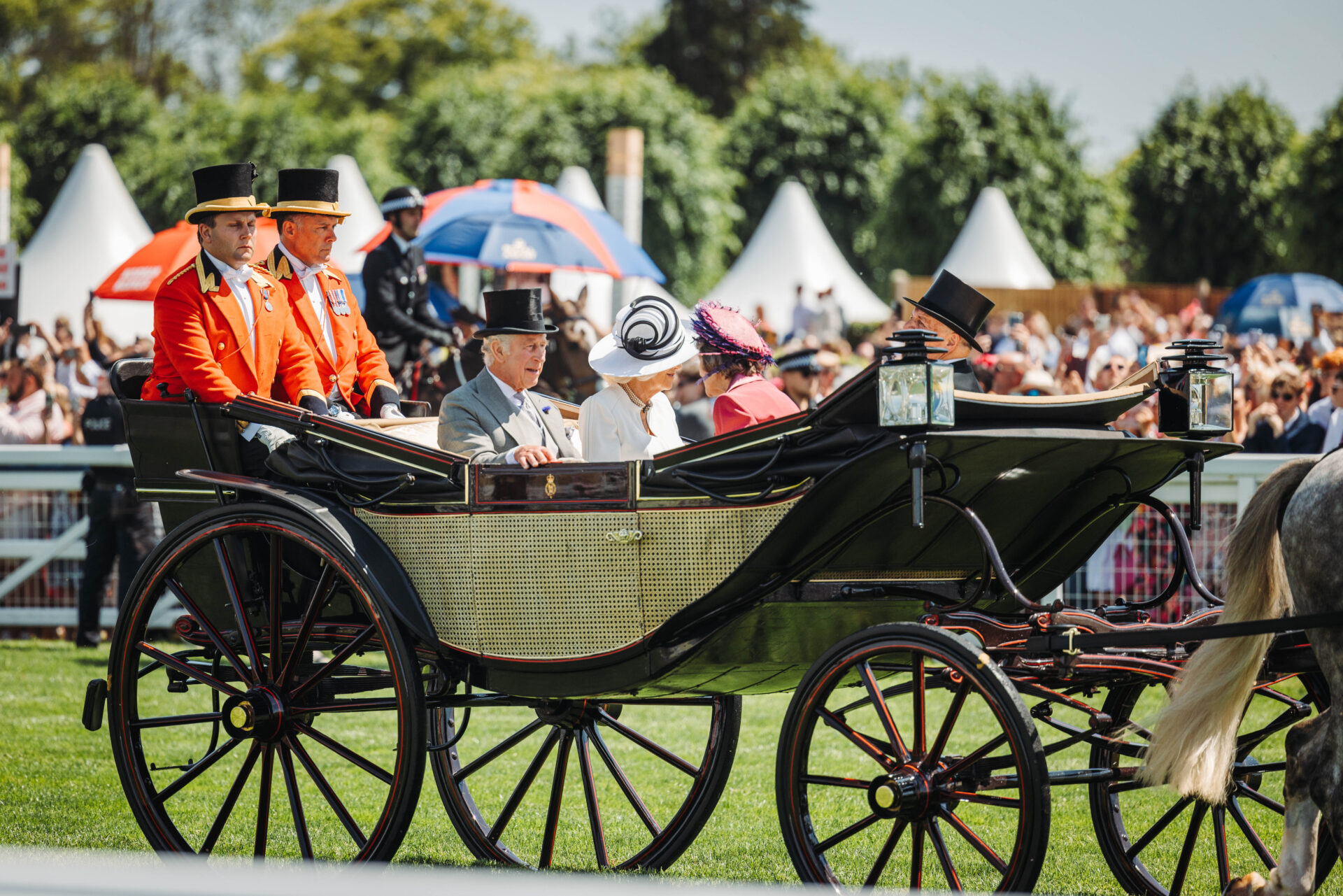 King Charles and Camilla at Royal Ascot