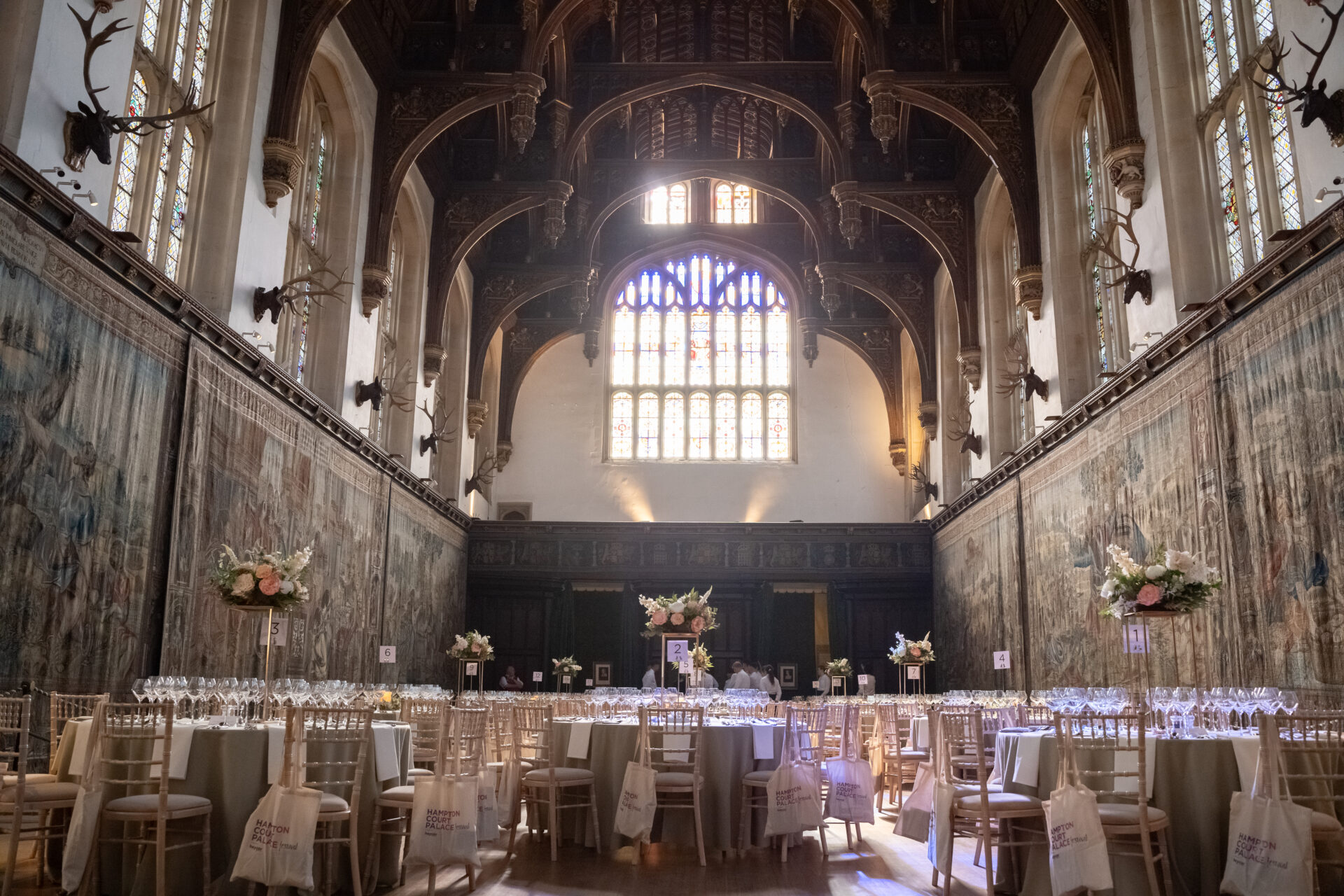 Moving Venue set-up at Hampton Court Palace